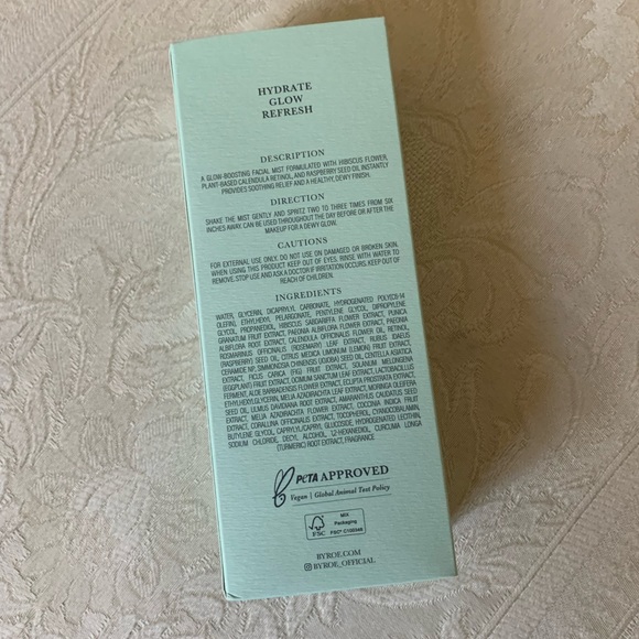 Byroe Hibiscus Tea Face Glow Mist Spray BNIB - Picture 7 of 15